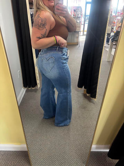 Heart Pocket |Risen Jeans
