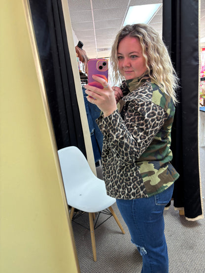 Leopard + Camo Jacket