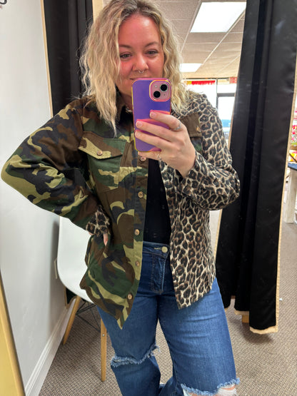 Leopard + Camo Jacket