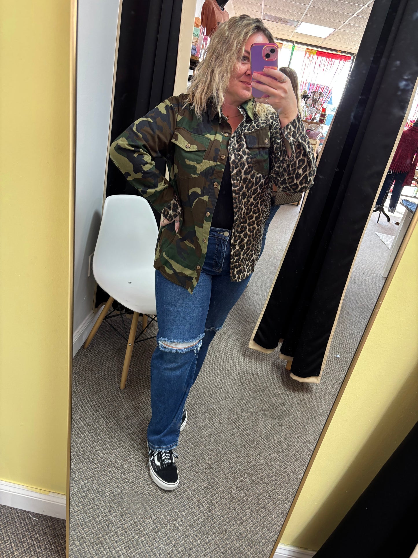 Leopard + Camo Jacket